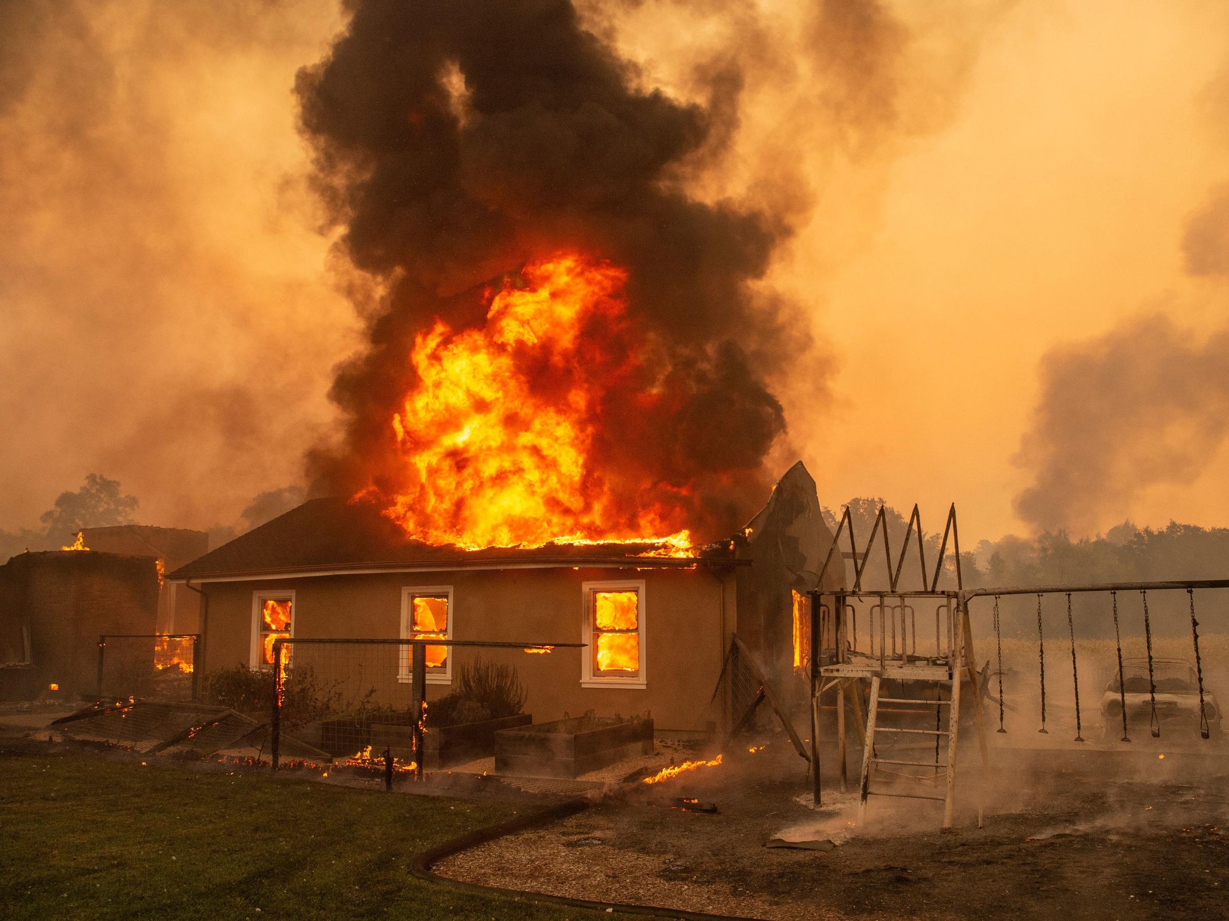 Dangerous new out of control fire drives thousands from homes close Los Angeles